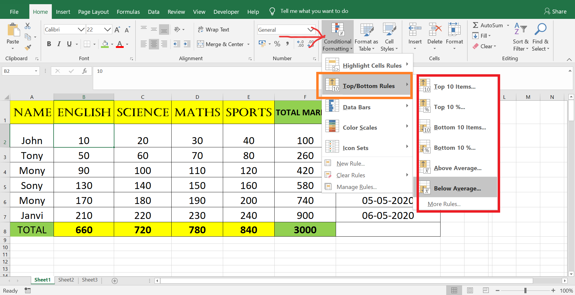 How To Copy A Conditional Formatting Rule To Another Sheet