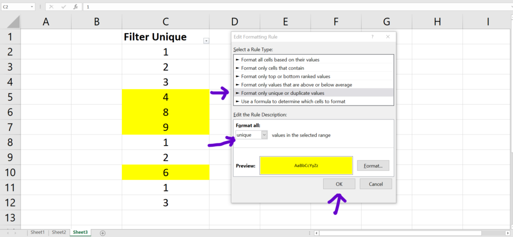 conditional-formatting-to-highlight-unique-values-excel-help