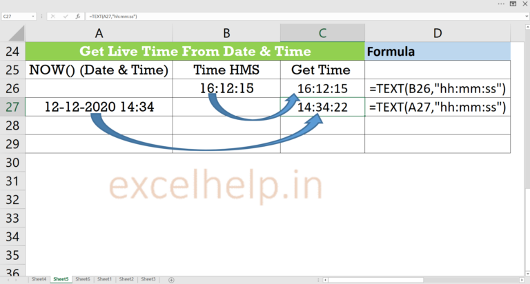 get-live-time-from-date-and-time-in-excel-excel-help