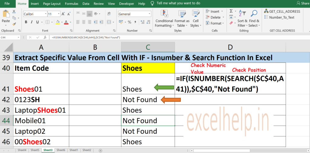 Search For Multiple Words In Excel Worksheet