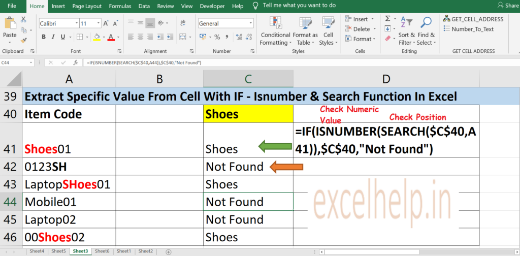 How To Use Search Function In Excel