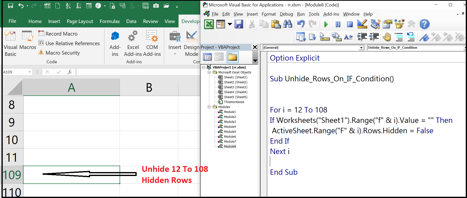 Multiple If Condition In Excel Vba