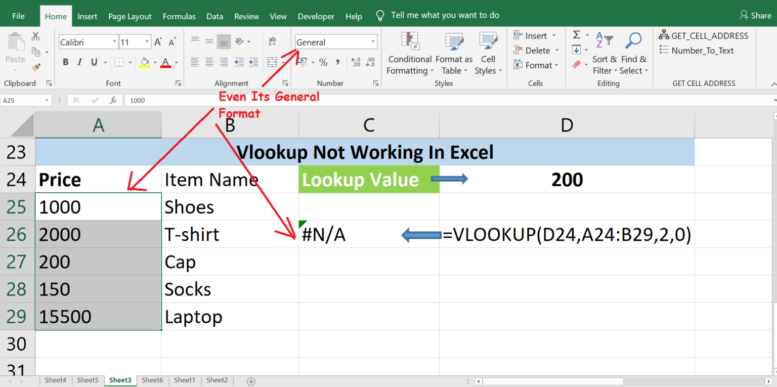 Vlookup Not Working In Excel - Excel-Help