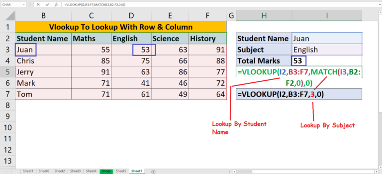 Vlookup And Match To Lookup Row And Column - Excel-Help