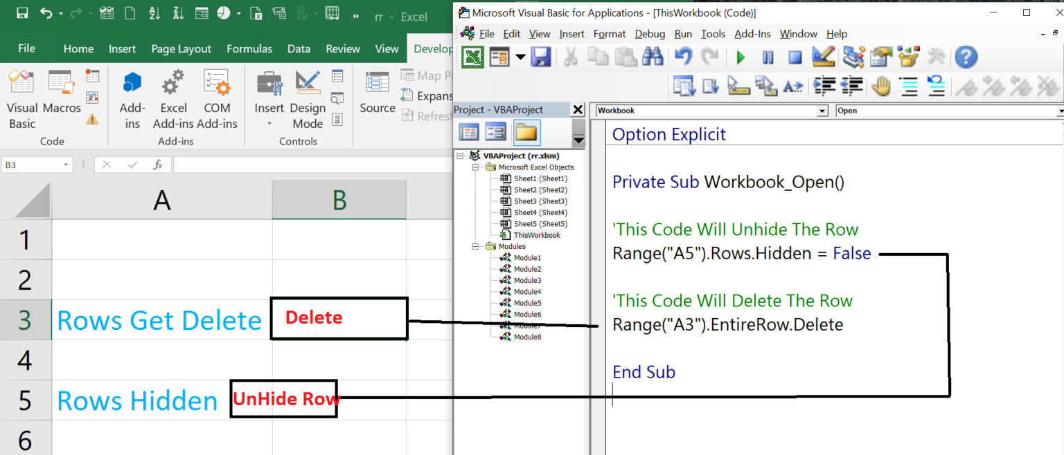 visual basic for excel on change event