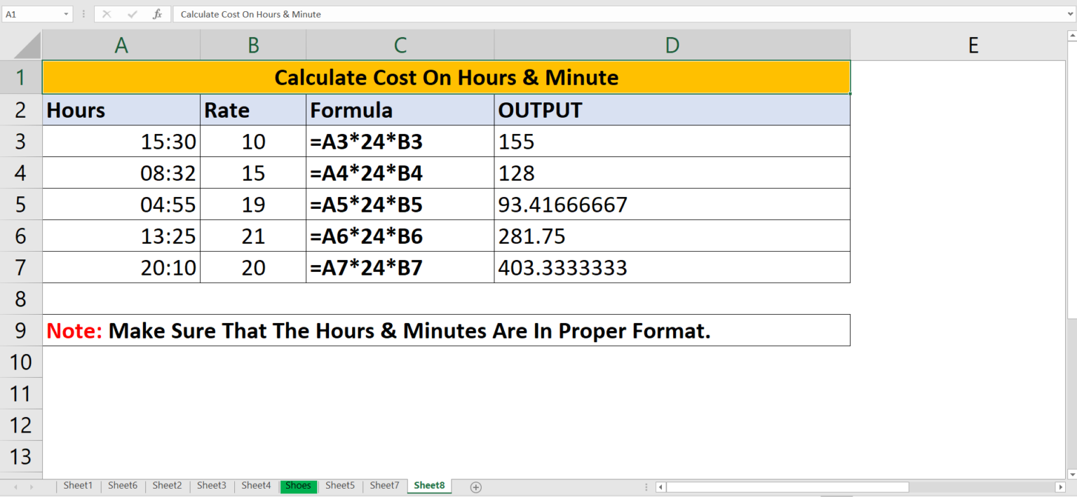 microsoft excel cost