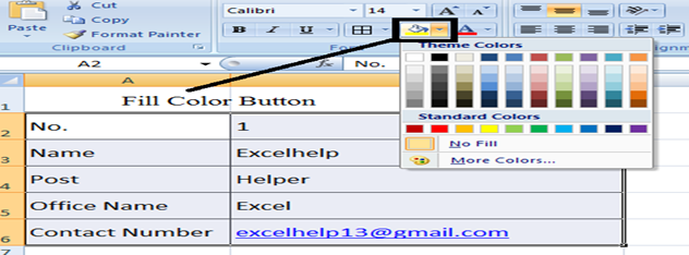 how to use shortcut to fill color for a cell in excel mac