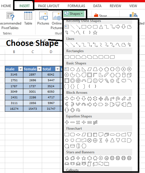 Vba excel shapes методы