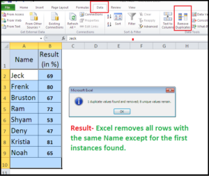 Remove Duplicates in excel - Excel-Help