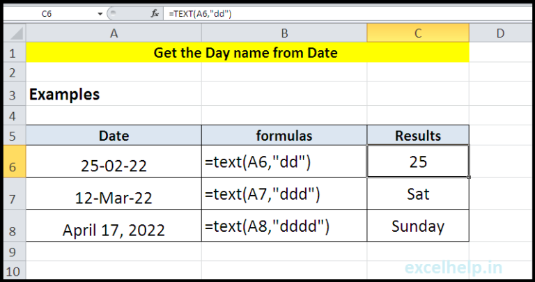 get-the-day-name-from-date-in-excel-excel-help